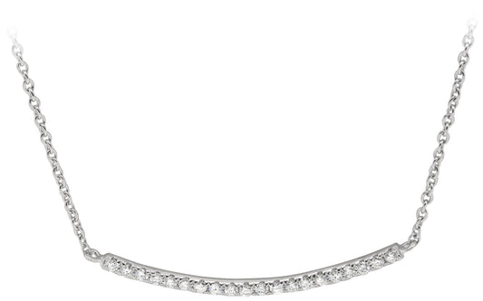 Diamond bar necklace