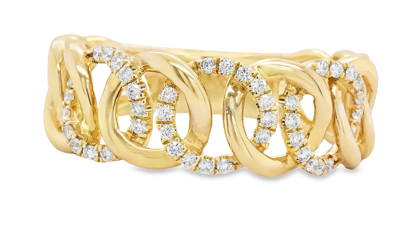 14K yellow gold fashion ring