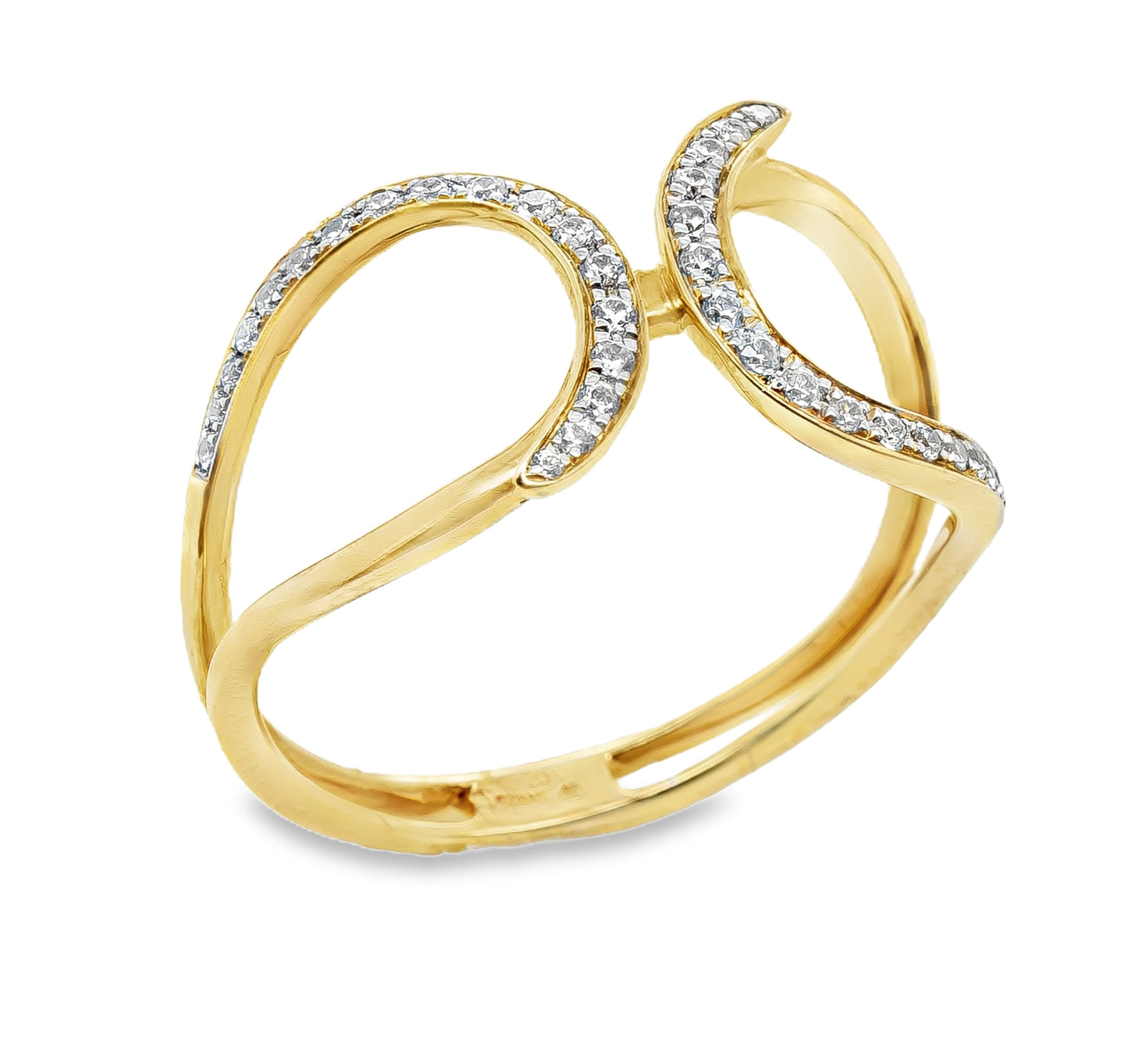 14K yellow gold fashion ring