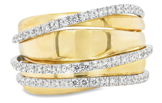 14K yellow gold fashion ring