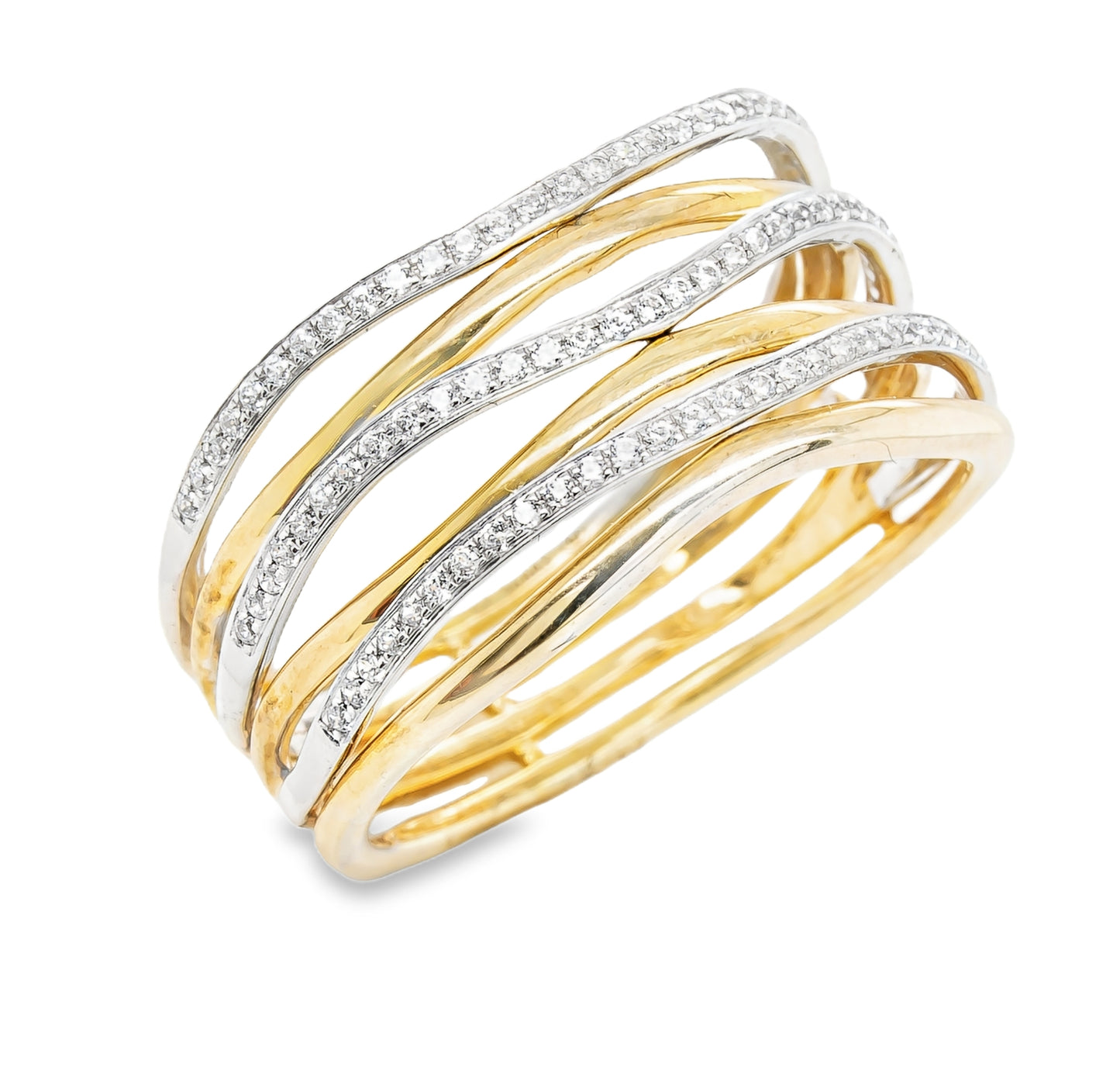 14K gold statement ring