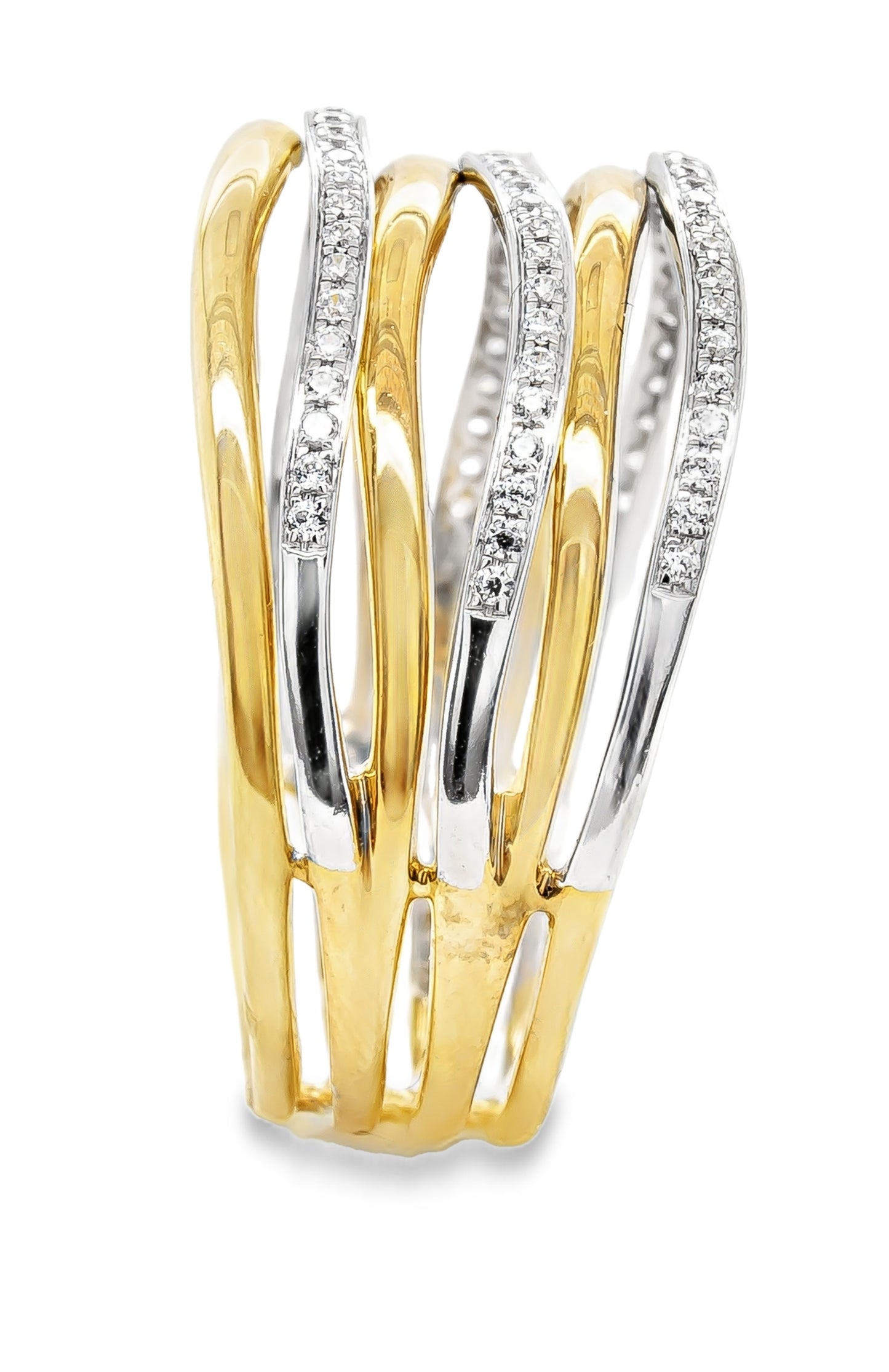 14K gold statement ring