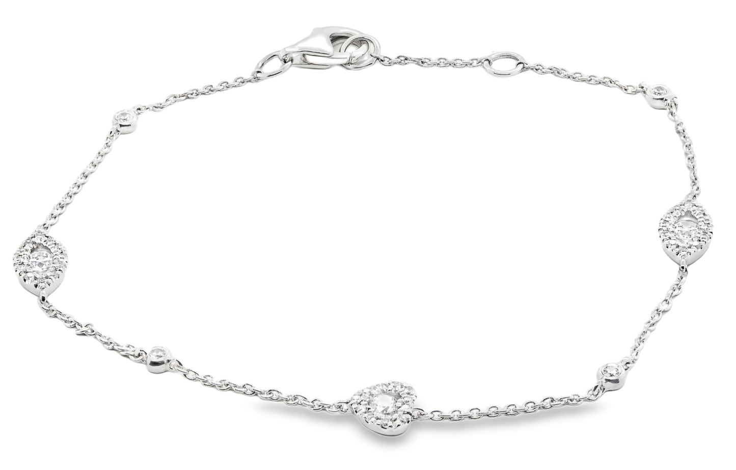 14K white gold bracelet