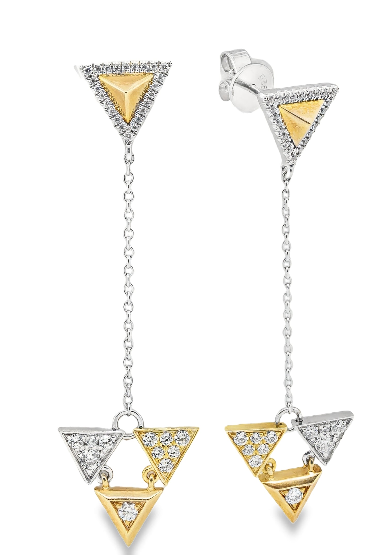 14K gold drop earrings