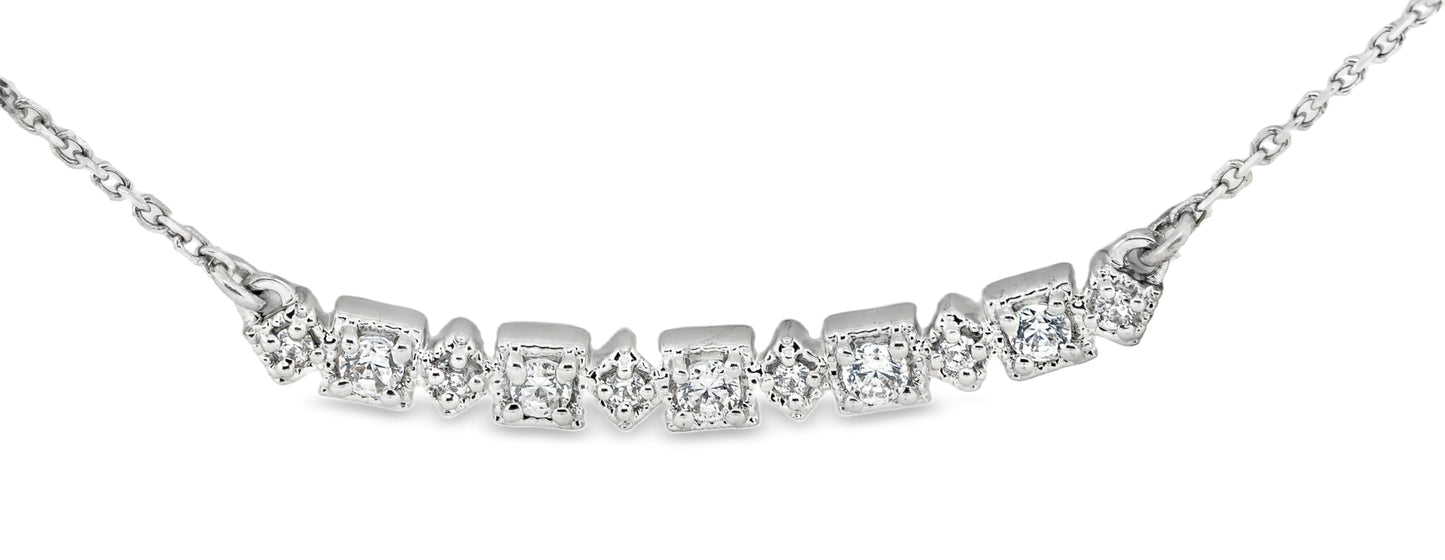 14k white gold necklace