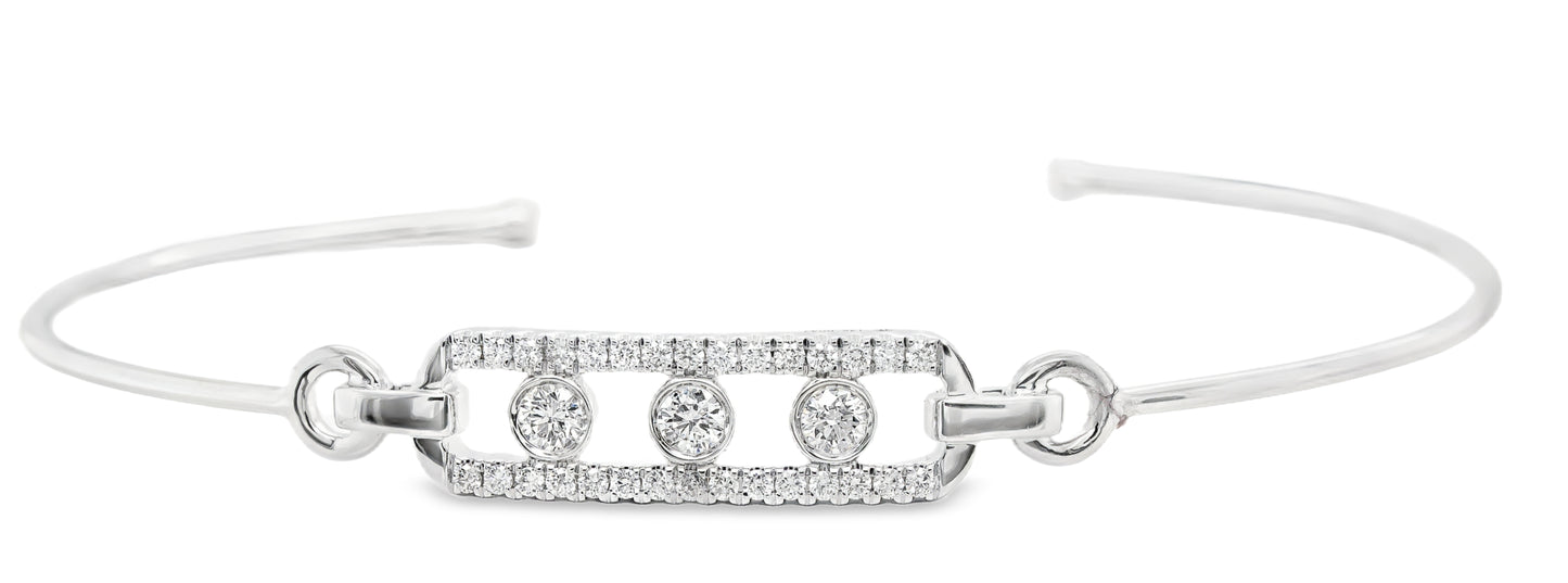 14K white gold bracelet
