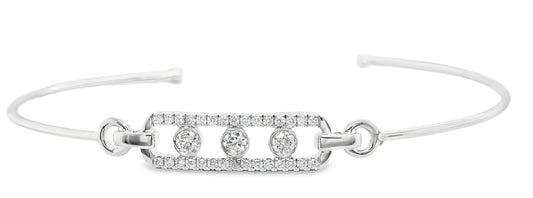 14K white gold bracelet