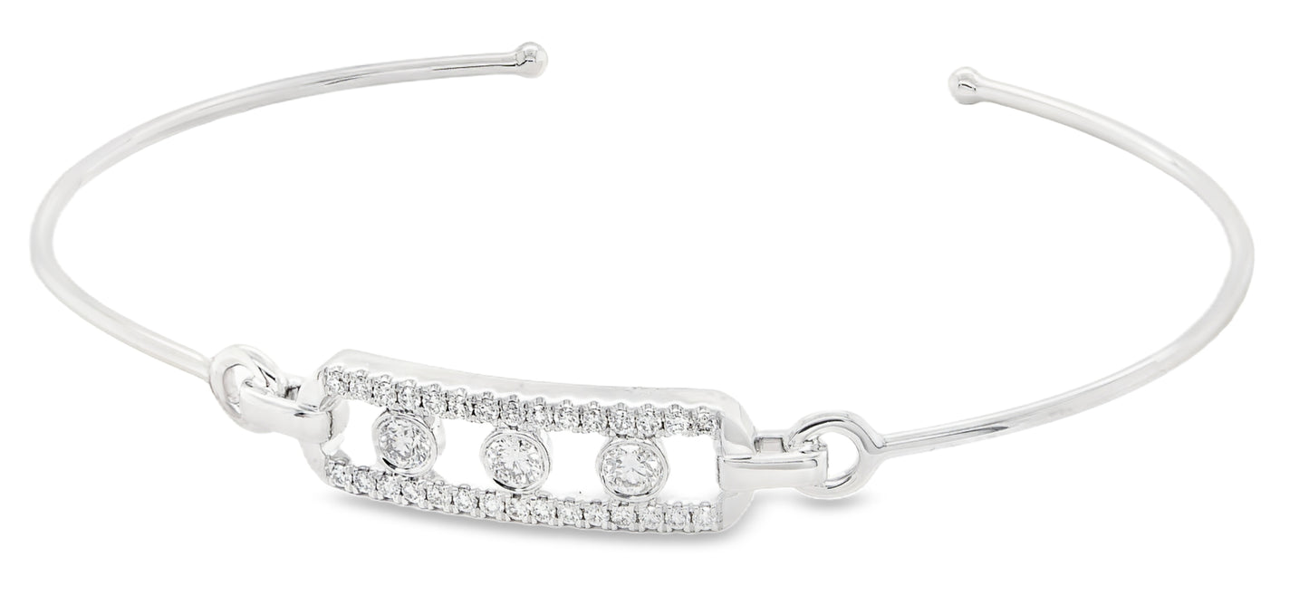 14K white gold bracelet