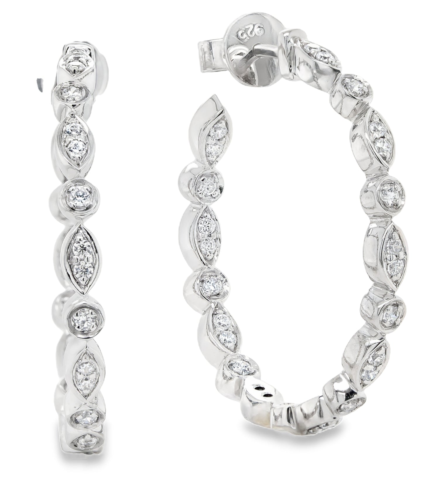 Inside-out Hoop Earrings