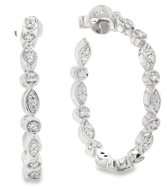 Inside-out Hoop Earrings