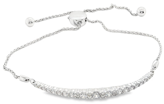 14K white gold bracelet