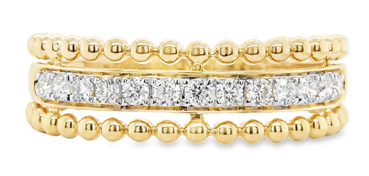 14K yellow gold fashion ring